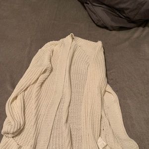 White cardigan